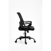 Biuro kėdė ActiveJet YK507 juoda – sukiojama ergonominė darbo kėdė, audinys/PU, reguliuojamas aukštis