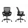 Biuro kėdė ActiveJet YK507 juoda – sukiojama ergonominė darbo kėdė, audinys/PU, reguliuojamas aukštis