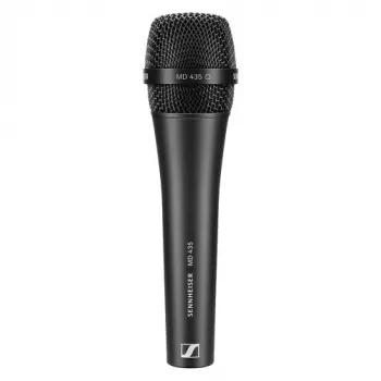 Dinaminis kardioidinis mikrofonas Sennheiser MD 435 – rankinis vokalinis mikrofonas, tvirta konstrukcija