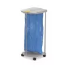 Laisvai pastatomas šiukšlių maišų laikiklis Hailo ProfiLine MSS XXXL — vidaus patalpoms, aliuminis/metalas/plastikas, 430×450×970 mm