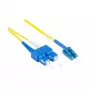 Alcasa LW-9005LS Glasfaserkabel 0,5 m 2x LC 2x SC OS2 Gelb (LW-9005LS)