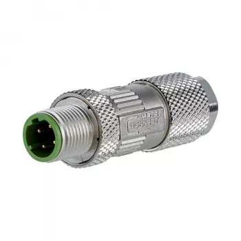 METZ CONNECT M12 Kištukas D-koduotas IP67 Cat. 5 lauko montavimui tiesus