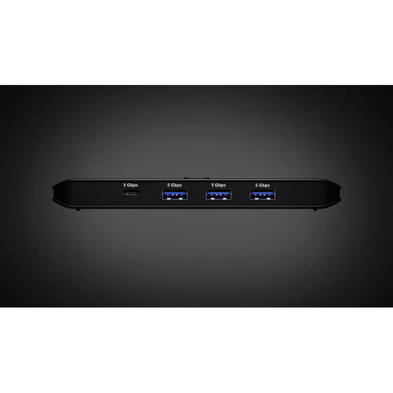 USB 3.2 Gen1 2x4 jungiklis ATEN US5324 su A ir C pagrindiniais prievadais ir 4 įrenginių prievadais