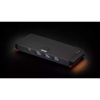 USB 3.2 Gen1 2x4 jungiklis ATEN US5324 su A ir C pagrindiniais prievadais ir 4 įrenginių prievadais