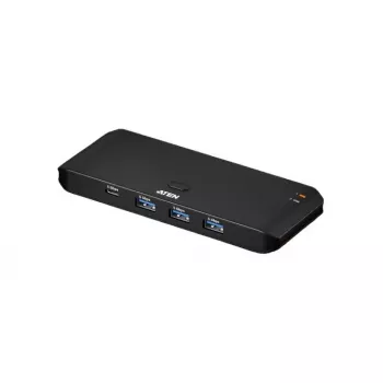 USB 3.2 Gen 1 daliklis ATEN US4324 — 2 pagrindiniai kompiuteriai į 4 įrenginius, USB-A/USB-C sąsajos, 5 Gbit/s