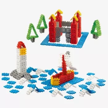 Statybiniai blokeliai Marioinex Mini Waffle 200 vnt. – plastikinis jungiamasis konstruktorius