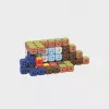 Konstrukciniai blokeliai Marioinex Mini Waffle 406 vnt. – kūrybinio žaidimo rinkinys