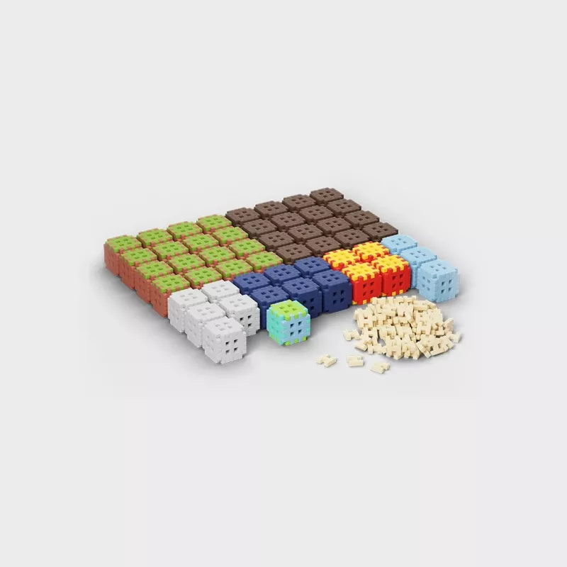 Konstrukciniai blokeliai Marioinex Mini Waffle 406 vnt. – kūrybinio žaidimo rinkinys