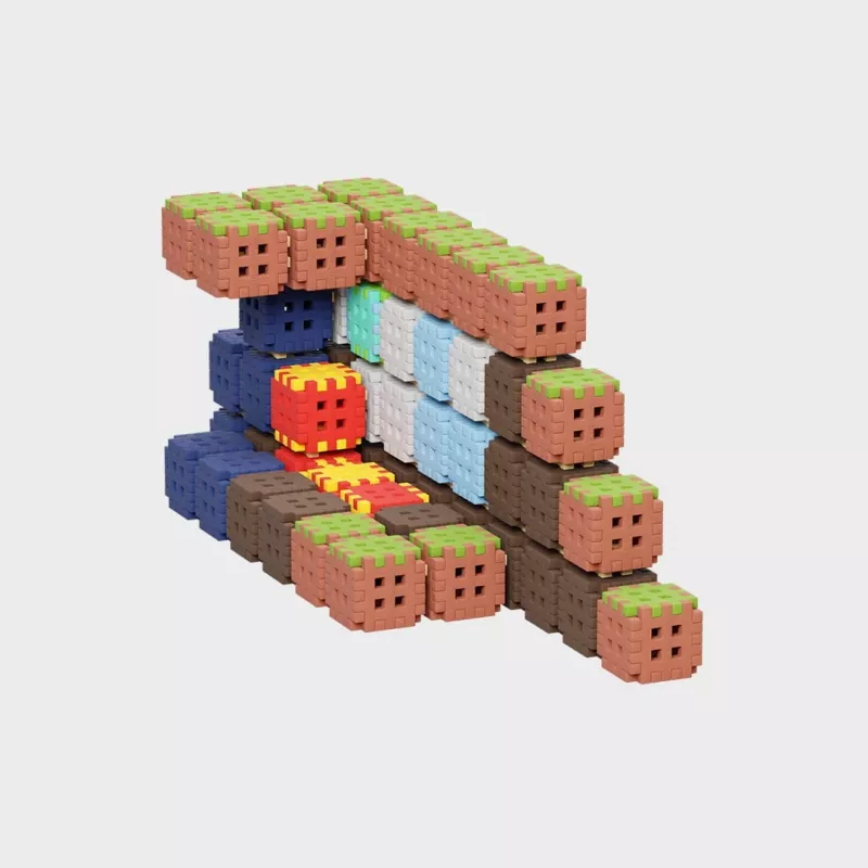 Konstrukciniai blokeliai Marioinex Mini Waffle 406 vnt. – kūrybinio žaidimo rinkinys
