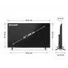 LED televizorius 43 col. Full HD 43HE2445E, Sharp Powered by TiVo