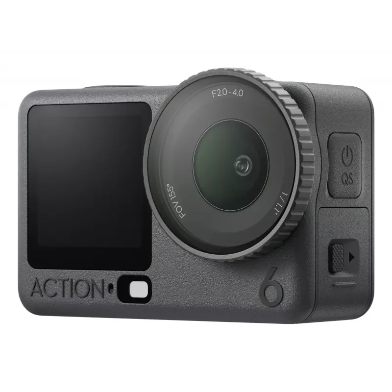 Veiksmo kamera DJI Osmo Action 6 Adventure Combo — 38 MP, 4K Ultra HD, 1/1.1 colio CMOS, 155° matymo laukas, 2x skaitmeninis priartinimas
