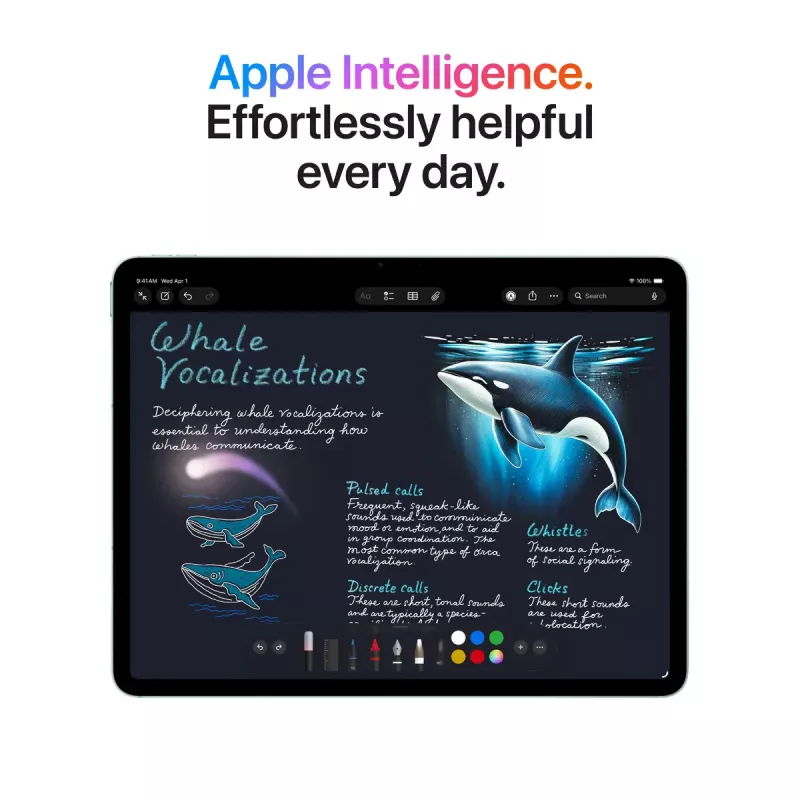 Planšetinis kompiuteris Apple iPad Air 11 colių M4 Wi‑Fi + Cellular 512GB, 11 colių LED 2360×1640, 12GB RAM, 12MP kameros, Starlight