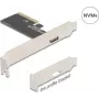 DELOCK PCI Express x4 į 1x išorinį OCuLink (SFF-8612) adapterio kortelė, low-profile