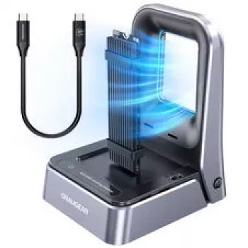 Docking stotelė GrauGear G-M2DK2-20G, skirta M.2 NVMe ir M.2 NGFF (SATA) SSD, USB 3.2