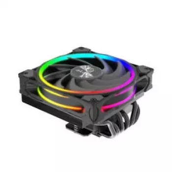 Akasa SOHO H6L RGB aušintuvas – kompaktiškas žemo profilio CPU aušintuvas su RGB apšvietimu