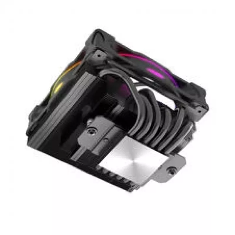 Akasa SOHO H6L RGB aušintuvas – kompaktiškas žemo profilio CPU aušintuvas su RGB apšvietimu