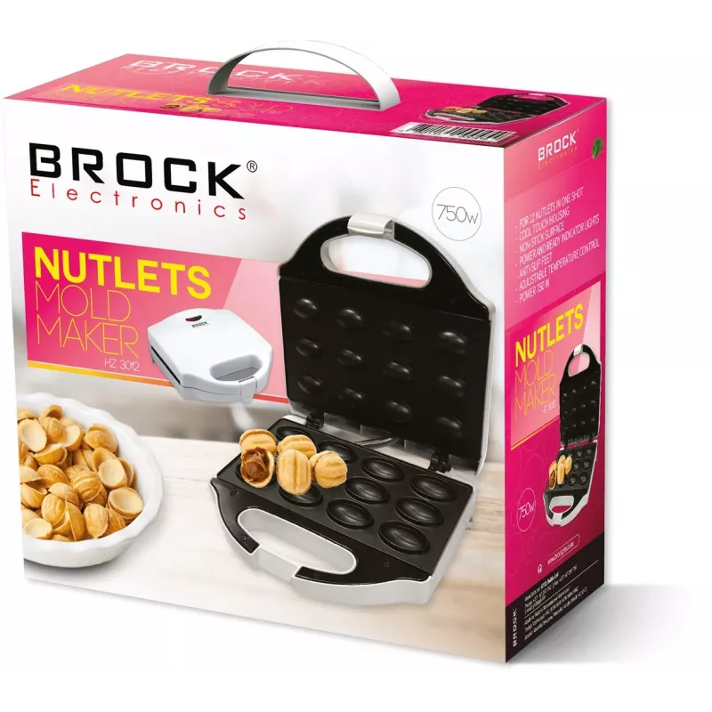 Sausainių kepimo aparatas Brock Electronics HZ 3012 12 sausainių 750 W baltas
