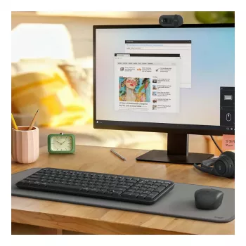 Belaidė klaviatūra ir pelė Logitech MK250 GRAPHITE (920-013552)