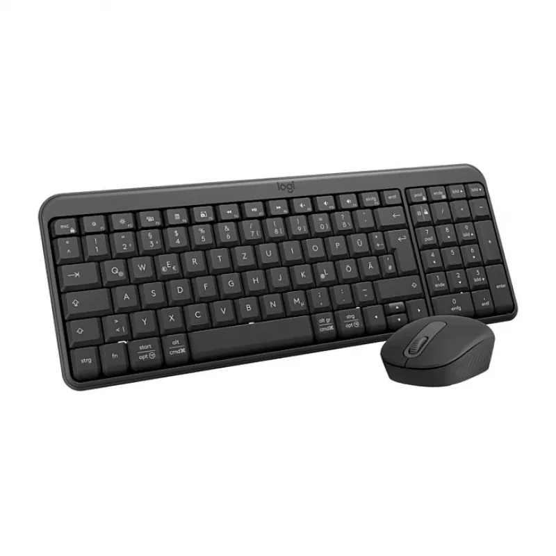 Belaidė klaviatūra ir pelė Logitech MK250 GRAPHITE (920-013552)