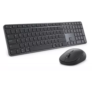 Dell Pro 7 Slim klaviatūra ir pelė | KM726 | Belaidis klaviatūros ir pelės rinkinys | Rusiškas išdėstymas | Bluetooth | Juoda