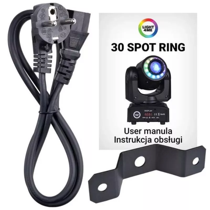 LIGHT4ME 30 SPOT RING - judančios galvos LED šviestuvas, 30 W
