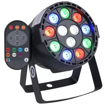 LIGHT4ME P12 LED PAR RGBW - Prožektorius LED RGBW su nuotolinio valdymo pultu