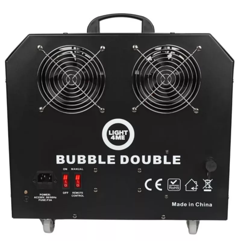 LIGHT4ME BUBBLE DOUBLE - Burbulų mašina 300W, belaidis nuotolinio valdymo pultelis