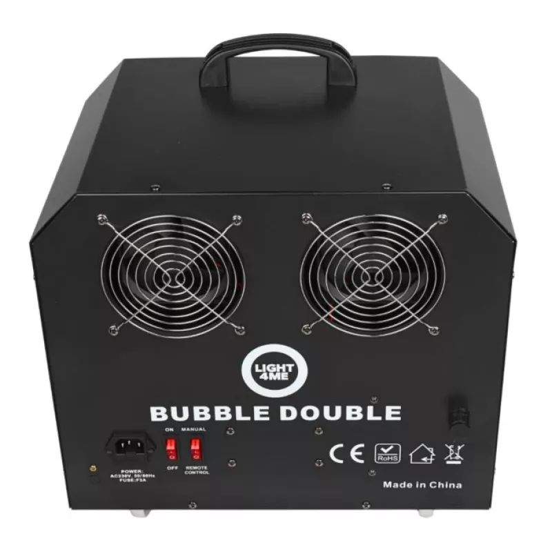 LIGHT4ME BUBBLE DOUBLE - Burbulų mašina 300W, belaidis nuotolinio valdymo pultelis