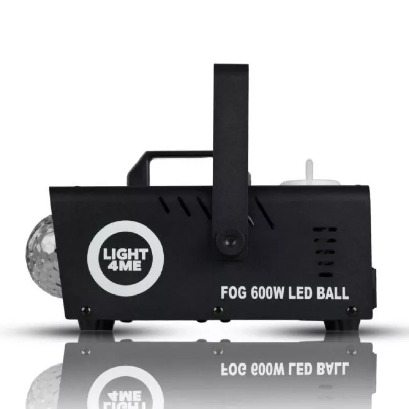LIGHT4ME FOG 600W LED BALL - Dūmų mašina su LED rutuliu ir apšvietimo efektu, belaidis nuotolinis valdymas