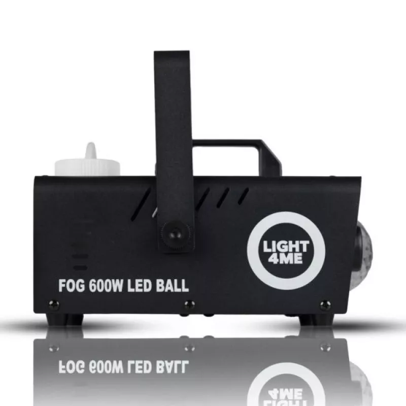 LIGHT4ME FOG 600W LED BALL - Dūmų mašina su LED rutuliu ir apšvietimo efektu, belaidis nuotolinis valdymas