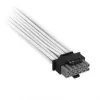 Corsair Premium Sleeved 12V-2x6 į 12V-2x6 laidas, Universalus - Baltas