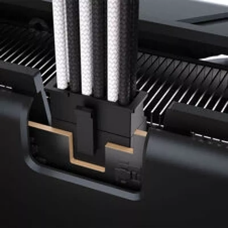 Corsair Premium Sleeved 12V-2x6 į 12V-2x6 laidas, universalus - juodas/baltas