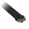 Corsair Premium Sleeved 12V-2x6 į 2x 6+2 kontaktų PCIe laidas, Universalus - juodas