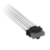 Corsair Premium Sleeved 12V-2x6 į 2x 6+2 kontaktų PCIe laidas, Universalus - Baltas