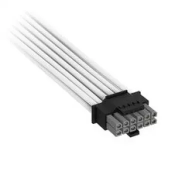 Corsair Premium Sleeved 12V-2x6 į 2x 6+2 kontaktų PCIe laidas, Universalus - Baltas