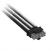 Corsair Premium Sleeved 12V-2x6 į 2x 6+2 kontaktų PCIe kabelis, Universalus - juoda/balta