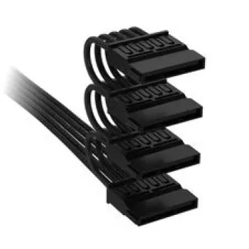 Corsair Premium Sleeved 4x SATA maitinimo laidas, skirtas Type-5 maitinimo šaltiniui - juodas