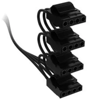 Corsair Premium Sleeved 4x 4-pin Molex kabelis, skirtas Type-5 maitinimo šaltiniui - juodas