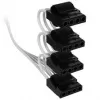 Corsair Premium Sleeved 4x 4-Pin-Molex kabelis, skirtas Type-5 maitinimo šaltiniui - Baltas