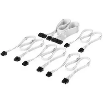 Corsair kabelių rinkinys, Type 4, DC Cable Starter Kit, individualiai apvilkti - Balti