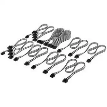 Corsair kabelių rinkinys, Type 4, DC Cable Pro Kit, individualiai apvynioti - juoda / balta