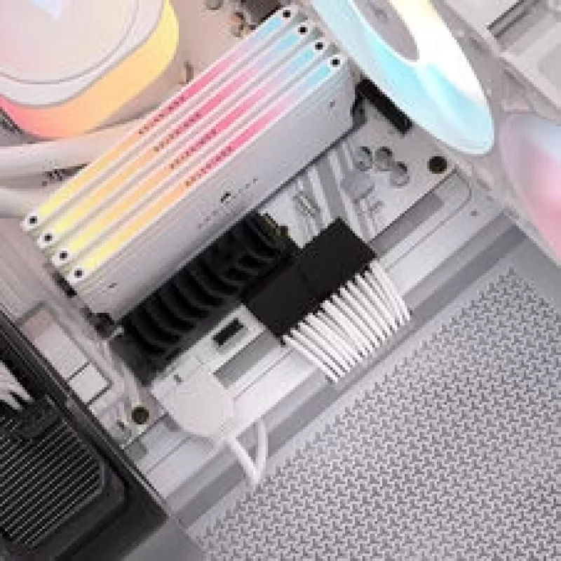 Corsair kabelis, Type 4, ATX pagrindinės plokštės maitinimo jungtis, 24 kontaktų, 610 mm, individualiai pintas - Baltas