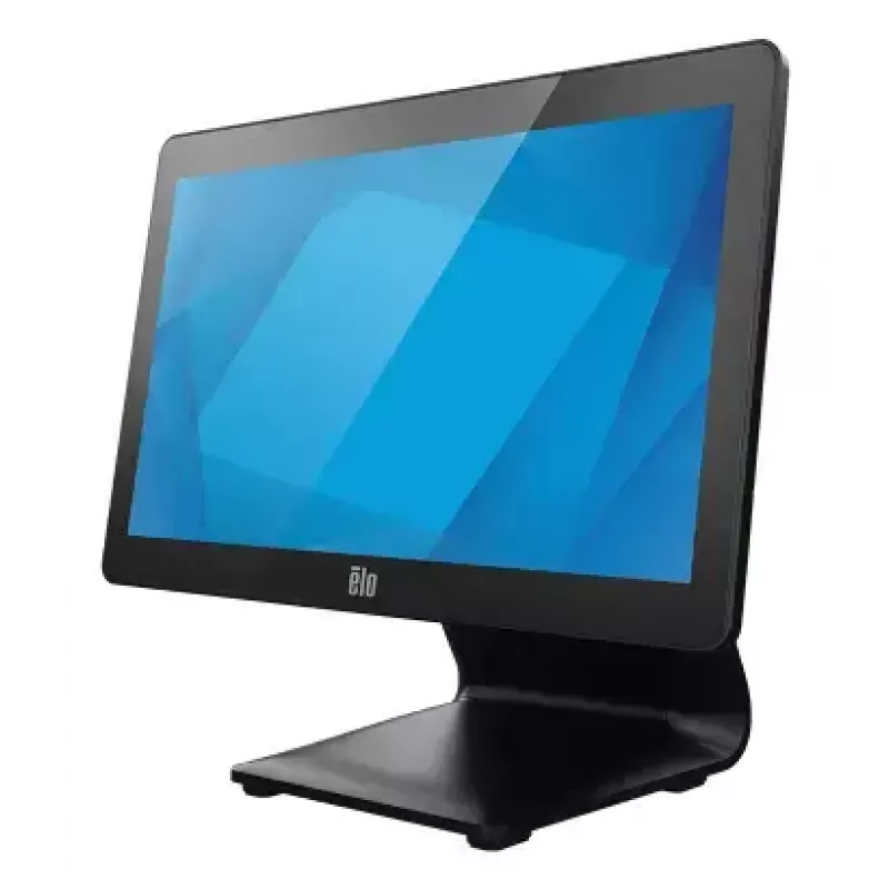 Viename kompiuteryje integruotas kompiuteris Elo Touch Solutions I-Series E705229 — Intel Celeron 7305L, 15,6 colio FHD jutiklinis ekranas, 8 GB DDR5, 128 GB SSD, Wi‑Fi 6, juodas