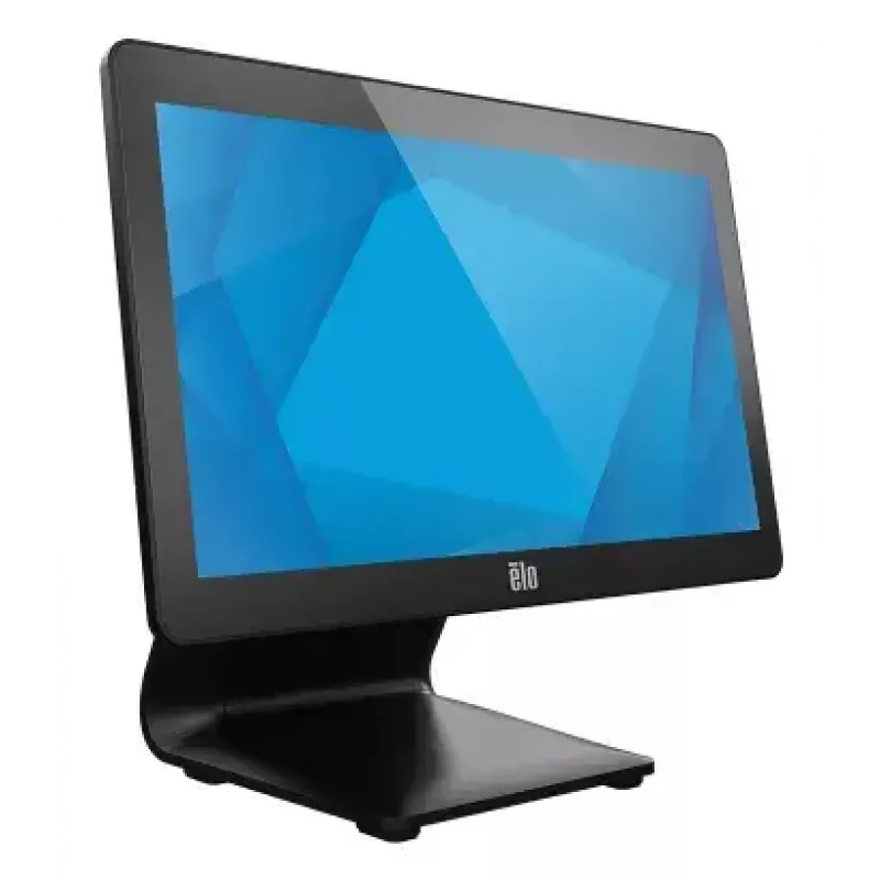Viename kompiuteryje integruotas kompiuteris Elo Touch Solutions I-Series E705229 — Intel Celeron 7305L, 15,6 colio FHD jutiklinis ekranas, 8 GB DDR5, 128 GB SSD, Wi‑Fi 6, juodas