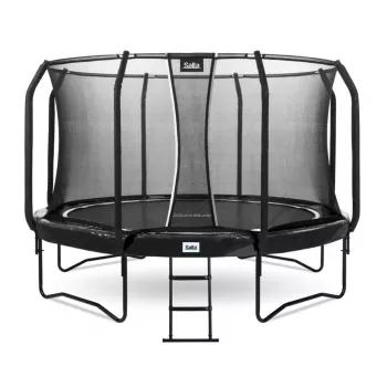 Tramplinas Salta First Class apvalus 366 cm, kūno rengybos batutas, juodas, modelis 5373A