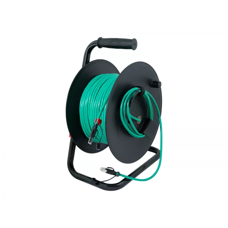 Logilink tinklo kabelio ritė žalia CAT 6A S/FTP, 80 m | CQ3080S