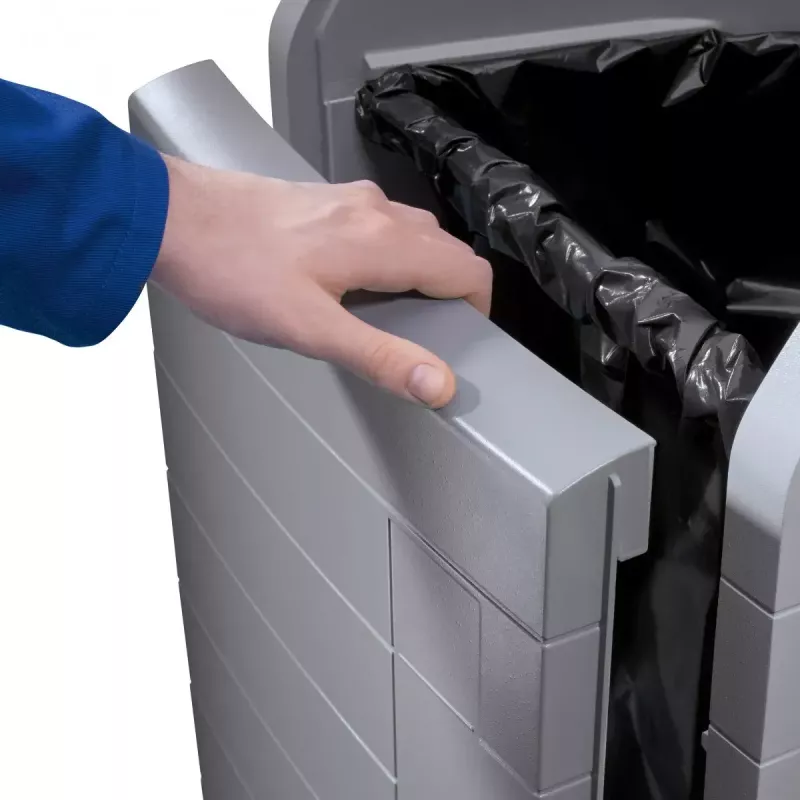 Šiukšlių dėžė Hailo ProfiLine WSB Design Plus XXXL – stačiakampė ABS pilka, Plotis 500 mm, Gylis 470 mm, Aukštis 110 mm