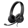Belaidės ausinės su mikrofonu DEFENDER tune 150 – juodos, laidinis stereo headset