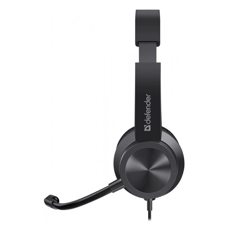 Belaidės ausinės su mikrofonu DEFENDER tune 150 – juodos, laidinis stereo headset