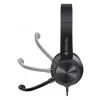 Belaidės ausinės su mikrofonu DEFENDER tune 150 – juodos, laidinis stereo headset